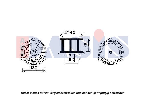 AKS DASIS Elektrimootor,salongiventilaator 870450N